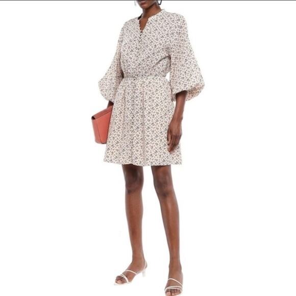 JOIE $278 Galani Ditsy Floral Balloon Sleeve Button Down Dress SZ XS - Picture 1 of 12